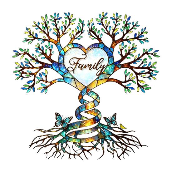 Tree of Life Toilet Cover Sticker Waterproof Toilet Lid Tank