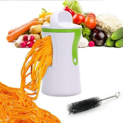 3 In 1 Vegetable Spiralizer Portable Stainless Steel Slicer Veggie Pasta and Spaghetti Maker for Low Carb Gluten Free Meals
