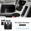 Top Suede For Cupra Terramar 2024 2025 2026 LHD RHD Car Front Rear Doors Map Pocket/Co-Pilot Toolbox Sticker Interior Trim