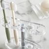 Clear Open 4-Hole Toothbrush Holder (N)_AZUDA_BG0725015