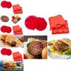 Versatile Eight Cavity Silicone Hamburger Patty Maker For Homemade Burger Delights