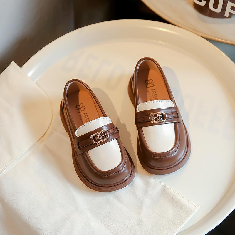 

Французские ретро детские черные кожаные туфли в стиле новой школы маленькие кожаные туфли для выступлений 35 inner length 21.5cm коричневый