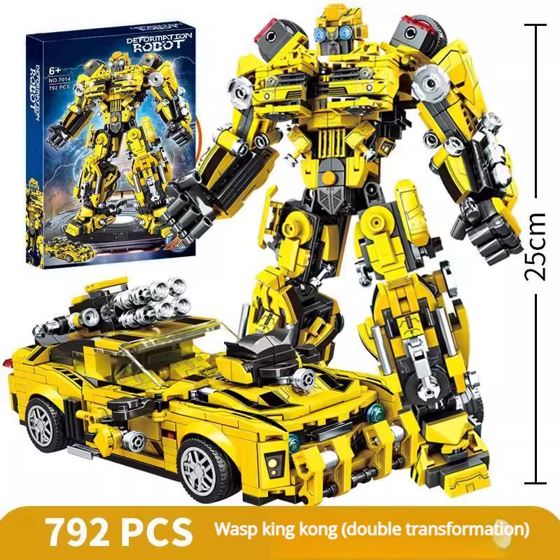 Transforming Race Cars Building Blocks Prime Trucks Trailers Robots Kits Child Kids Toys For Boys Adults Christmas Gifts