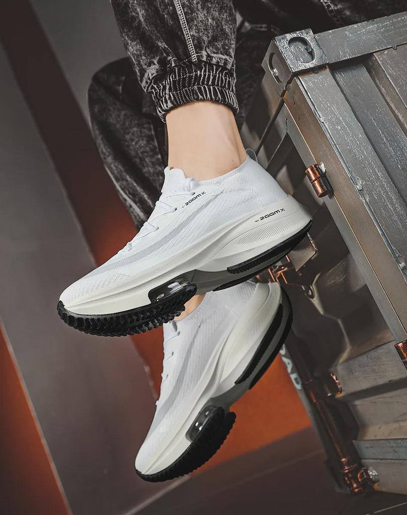 2024 Men's Lace-Up Sports Shoes with Air Cushion for Basketball and Running - Youth Casual Style