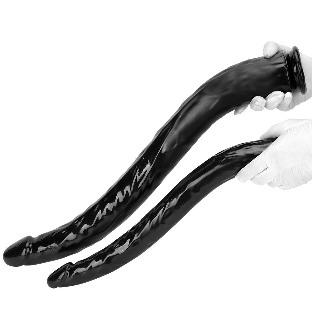 Schwarzer übergroßer Analstreifen, Analplug, Dildo, Masturbator, Sexspielzeug, realistischer Penis, Umschnalldildo, großer Schwanz, PVC, Fisting, BDSM