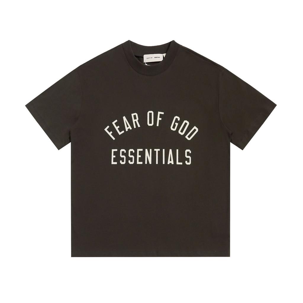 Cross-border foreign trade European and American trendy brand summer ESSENTIALS printing short-sleeved men's and women's round neck loose leisure