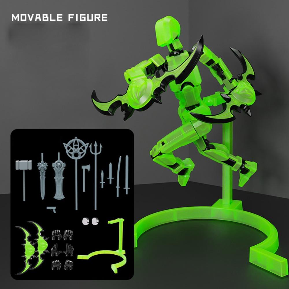 Multi-Jointed Dummy 3D Printed Mannequin Model Doll Luminous Magnet Figures Collection Toy