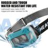 Outdoor Strong Light Headlight LED Rechargeable Work Lamp Head Wearing Light Cycling Sensor Night Fishing Running Light Type-C Charging