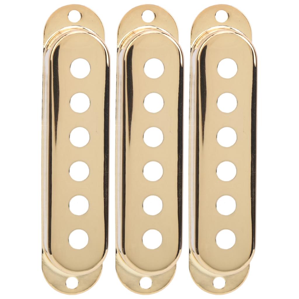 3Pcs Single Pickup Cover Brass 48mm 50mm 52mm Musical Instrument Accessories for ST SQ Electric Guitar