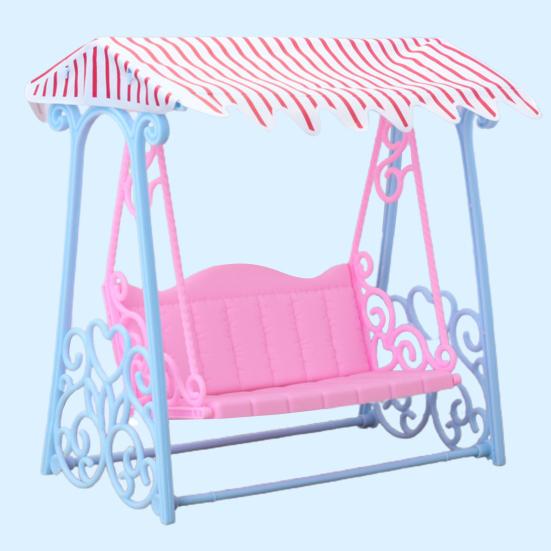 Pretend Play Toy Anti-deformed Eco-friendly Plastic Beach Rocking Chair Toy for Micro Landscape