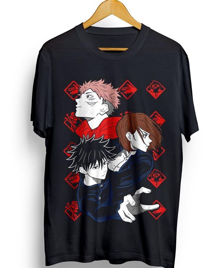 

Megumi Fushiguro nobara sukuna T-shirt Jujutsu Kaisen Gojo Satoru Shirt All Siz 4XL