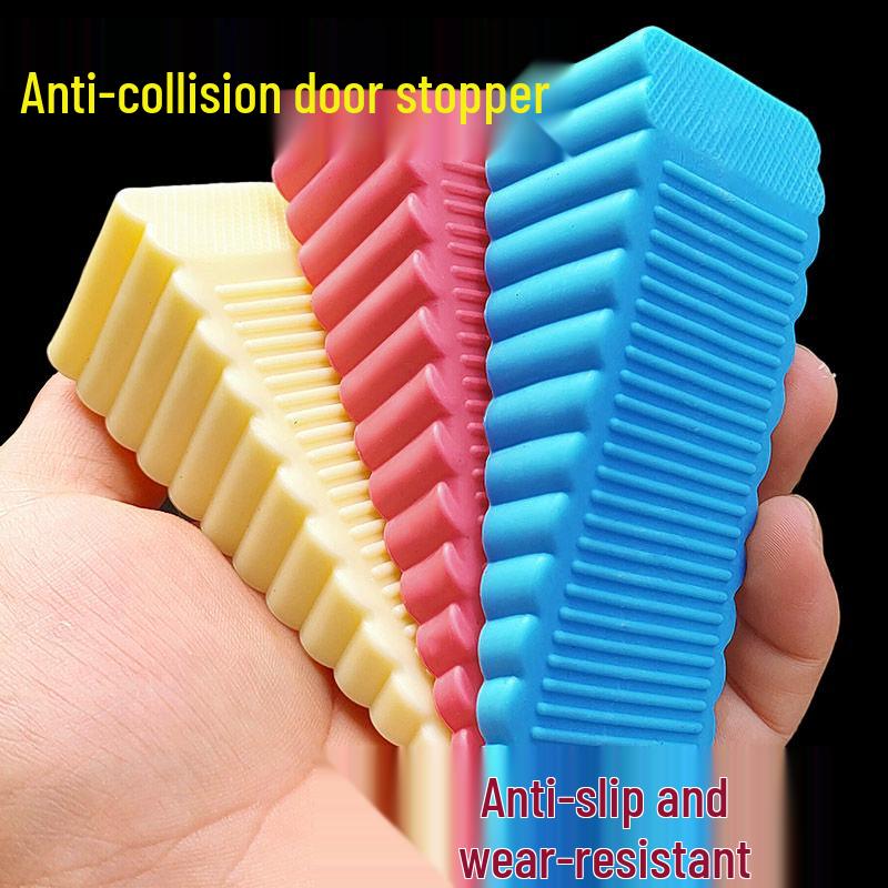 Windproof Silicone Door Stopper: Anti-Collision, Safety, Creative Design, Anti-Pinch, Household Wedge.