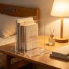 Acrylic Magazine Rack for Students Clear File Holder, L-Shaped Desk Organizer, Sturdy Desktop Document Holder Folder Rack, Documents Magazines