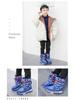 Bobodou Girls' High-Top Snow Boots - Non-Slip, Velvet-Lined, Thickened Winter Cotton Shoes 2025