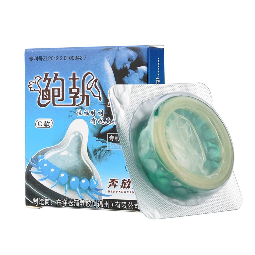 Adult Condoms Latex Sensitive Dotted Massage Ribbed Stimulate 6pc