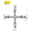 Multipurpose Triangle Wrench for Electrical Cabinets, Elevators, Cross Keys, and Water Meter Valves