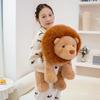 Super Cute Zoo Lion Plush Toys High Quality Stuffed Sitting&Lying Lion Doll Warm Cozy Hugging Animal Doll Kids Companion