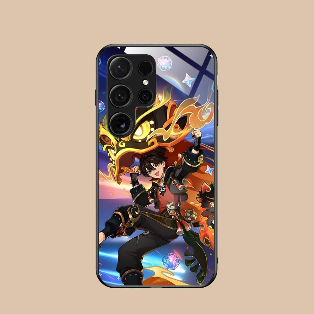 Game GI Gaming Mobile Phone Case for Samsung Galaxy S26 S25 S24 S23 S22 S21 S20 Note20 Plus FE Ultra Glass Colorful Cover Cover