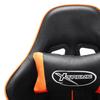 Gaming Chair Black and Orange Faux Leather