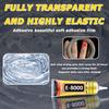E-8000 Transparenter Kleber Handy-Bildschirmreparatur Elastischer Kleber Kunststoff Gummi Schuh Schmuck Sekundenkleber Präzisionsdüse Verstopft nie