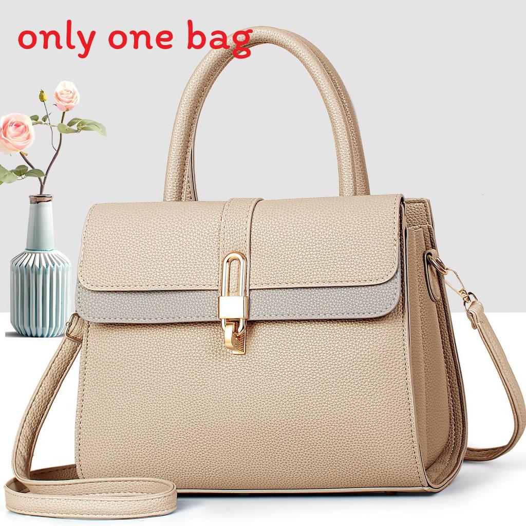 Minimalist Pu Handbag For Women With Zipper Closure And Inner Pockets For Daily Use
