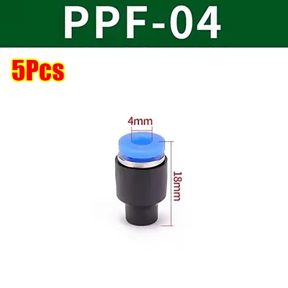 5Pcs New PPF Pneumatic Connector Plastic 4/6/8/10/12/14/16mm Air Hose Sealing Connector Hose Adapter Pipe Fitting