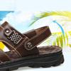 Mennsandaler Ekte skinn Menn Strandsko Merke Herre Fritidssko Herre Tøfler Joggesko Sommersko Flip Flops
