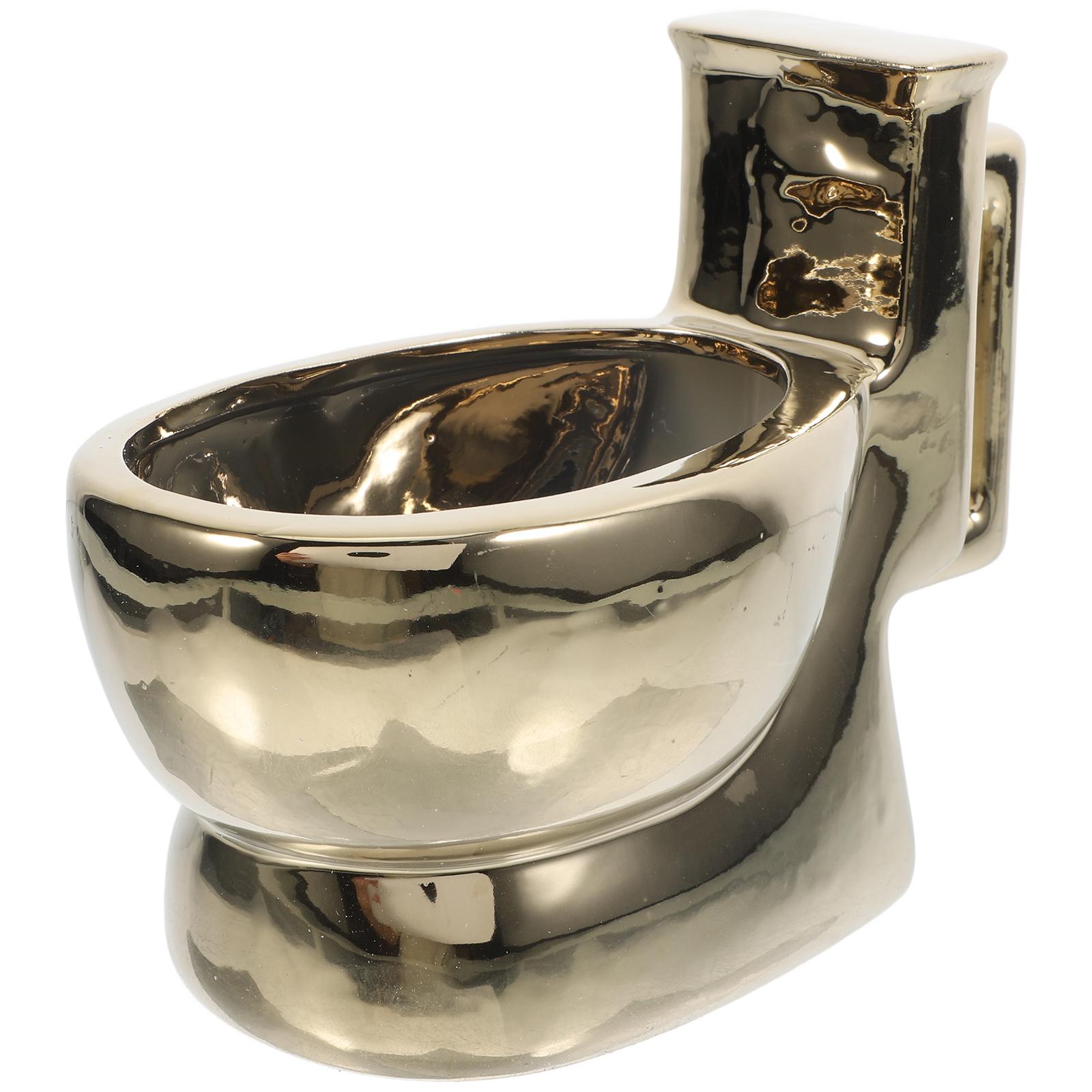 

Чашка для унитаза, забавная кружка для кофе, принадлежности для вечеринок со скрытыми какашками, керамические подарочные чашки для воды эспрессо золотистый