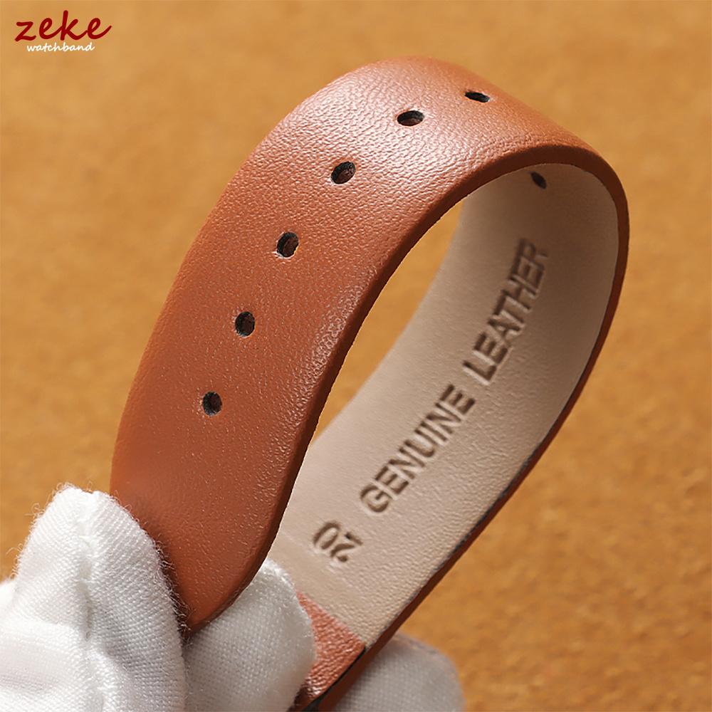 Ultra-Thin Genuine Leather Watch Band 12/14/16/17/18/19/20/21/22mm Soft Cowhide Strap Butterfly Buckle for Man Women Watchband