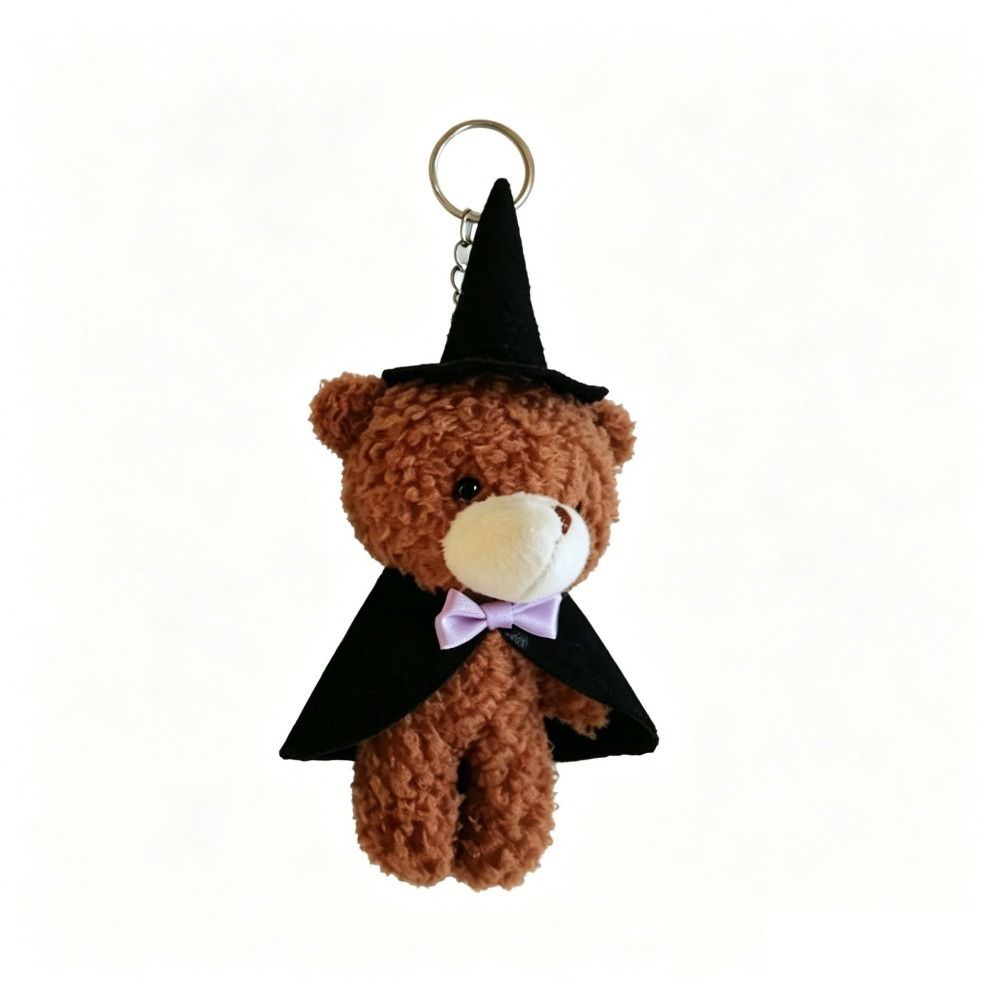 DIY Halloween Plush Pendant Kawaii Bear Plush Doll Little Bear Plush Keychain  Phone Accessories