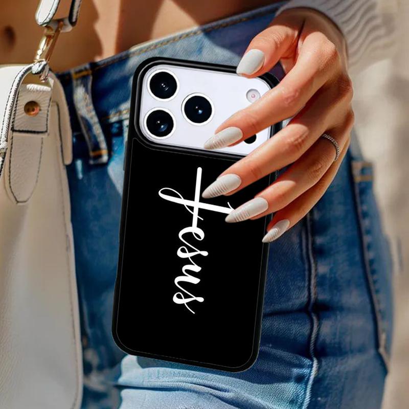 Bibelvers Jesus Christus Christliches Handyhülle Für iPhone 17 Air 14 15 13 12 Max Hülle Für Apple 16 16e 11 Pro Max Plus