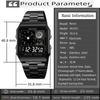 Skmei Electronics Sports Watches for Mens Classical Analog Digital Display Multiple Time Zone LED Waterproof Male 5 Alarm Clock