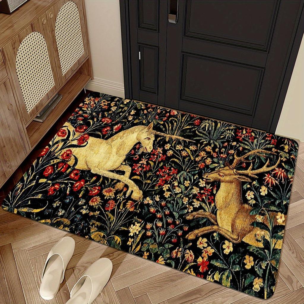 1PC Duck Pattern Kitchen Rugs Non-Slip Door Mats Pop design Bathroom Rug Bath Mat Carpet for Home Sink Laundry Decor