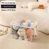 Transparent Plush Toy Storage Box for Dolls & Books, Large Capacity, Waterproof