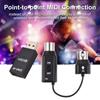 M-VAVE MS1 MIDI Wireless Adapter Plug and Play Support Mini Wireless Transmission System MIDI System for Devices with MIDI