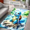 1PC Japanese Anime Pokémon Squirtle Print Rug Carpet for Living Room Children Bedroom Mat Sofa Doormat Home Decor Anti-Slip Mat