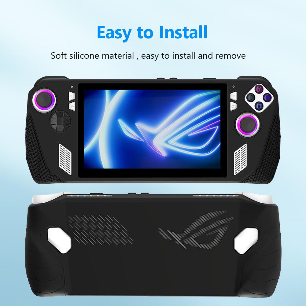 Silicone Console Cover Button Protective Cap Protective Case Cover Non-slip Anti Drop Replacement Accessories for ASUS Rog Ally