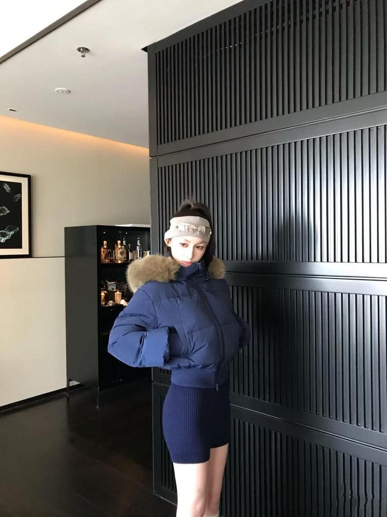 Damen 2025 Daunenjacke mit Pelzkragen - Kurz, Verdickt, Koreanischer Stil, Wintermantel