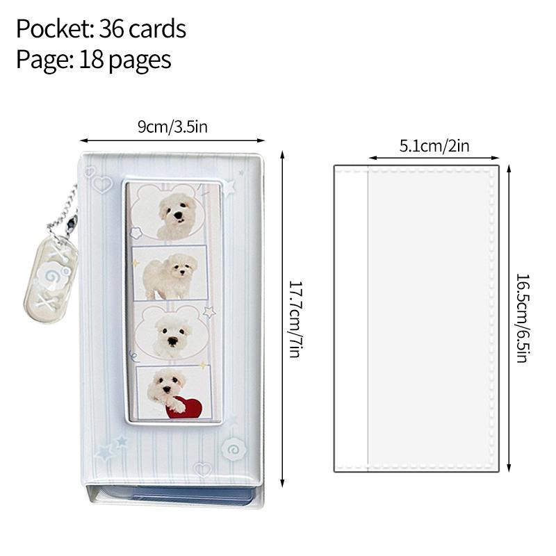 36 Pockets Photocard Binder Photo Album Colorful Four-Grid Photo Storage Book Star Photo Booth Frames Kpop Card Collection Book