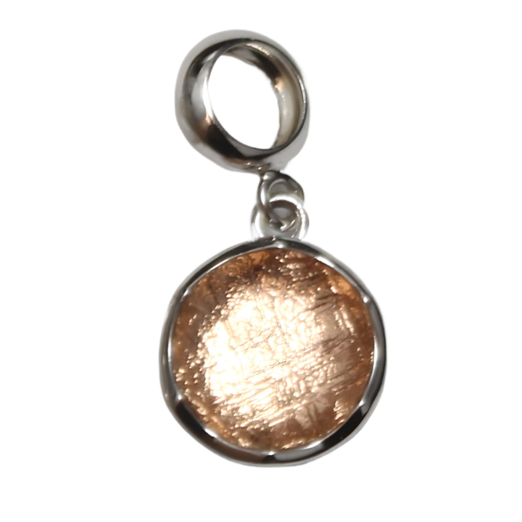 [Mizar] Gibeon Meteorite Pendant, Sterling Silver 925, Hexagram Design, Women s & Men s (Pink)