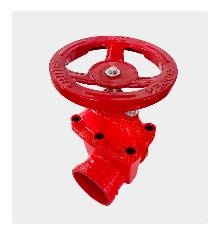 Z85X Groove Hidden Stem Gate Valve: Manual Ductile Iron Gate Valve with Exposed Stem and Firefighting Elastic Seat Seal.