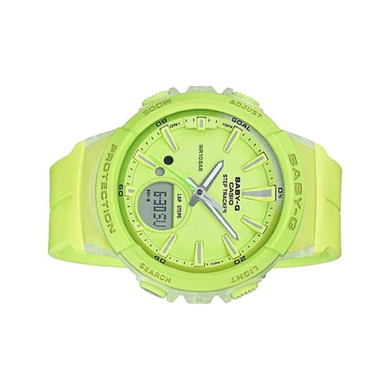 Casio BABY-G series sports series multi-function pedometer sports waterproof quartz movement resin strap Japanese and Korean watch women's BGS-100-9A