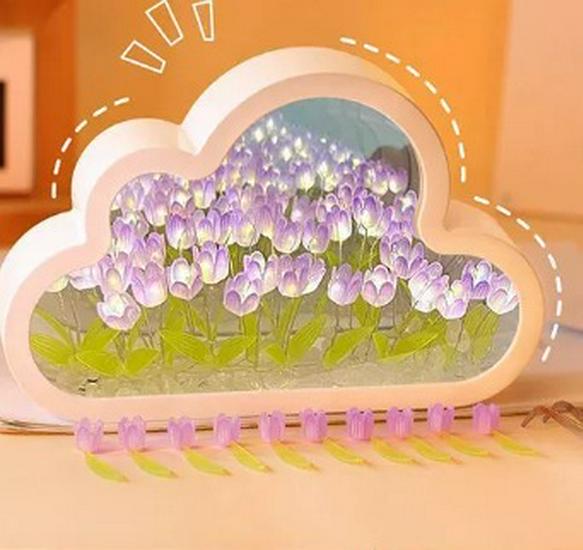 

Креативный ночник-тюльпан DIY букет - Скидка для новичков Birthday Gift Surprise Mirror When Off
