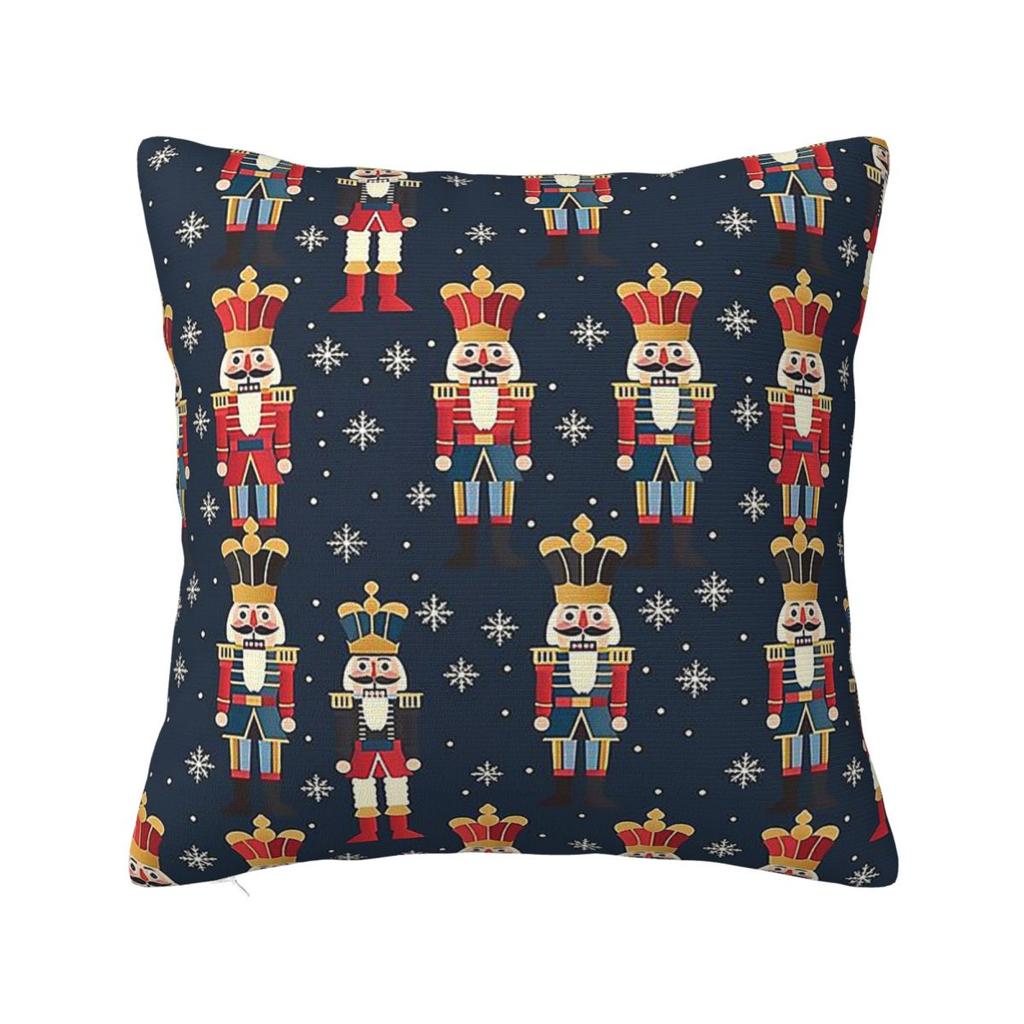 Stylish Nutcracker Party Square Pillowcase Cushion Cover Pillow Case Throw Pillow Cover for Home Bedroom Car