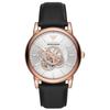 AR60013 Automatic Black Leather Men's Watch