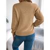 HNXC Solid-color Hollowed-out Lantern Long-sleeved Pullover Sweater for Halloween Women's Clothing