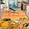 Tapete com Padrão Garfield, Tapete para Interior/Exterior, para Piquenique, Sala de Jogos, Quarto, Escritório, Sala de Estar, Tapete de Decoração para Casa, Presente de Aniversário