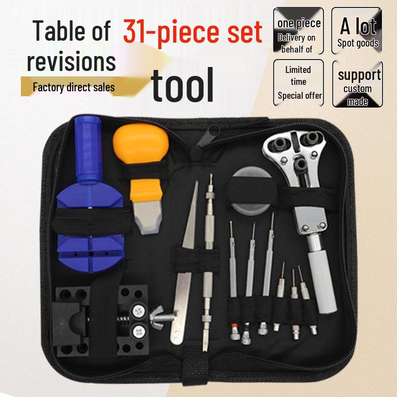 149-Piece Watch Repair & Disassembly Tool Set with Opener in Handy Tool Bag