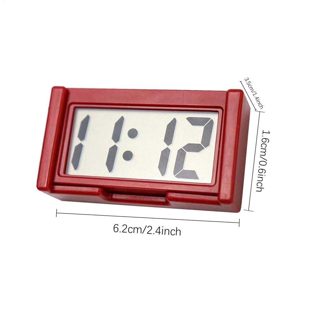 Mini Digitaluhr Großer Bildschirm Auto Armaturenbrett Elektronische Uhr Selbstklebende Mini-Uhr Autouhr Für LKW Armaturenbrett
