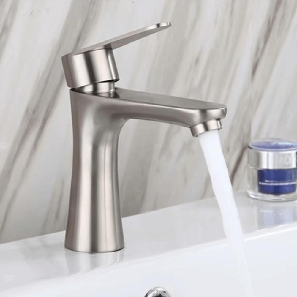 Anti-Leakage Stainless Steel Faucet Rust-proof Lavatory Vanity Sink Tap  Bathroom Fixture